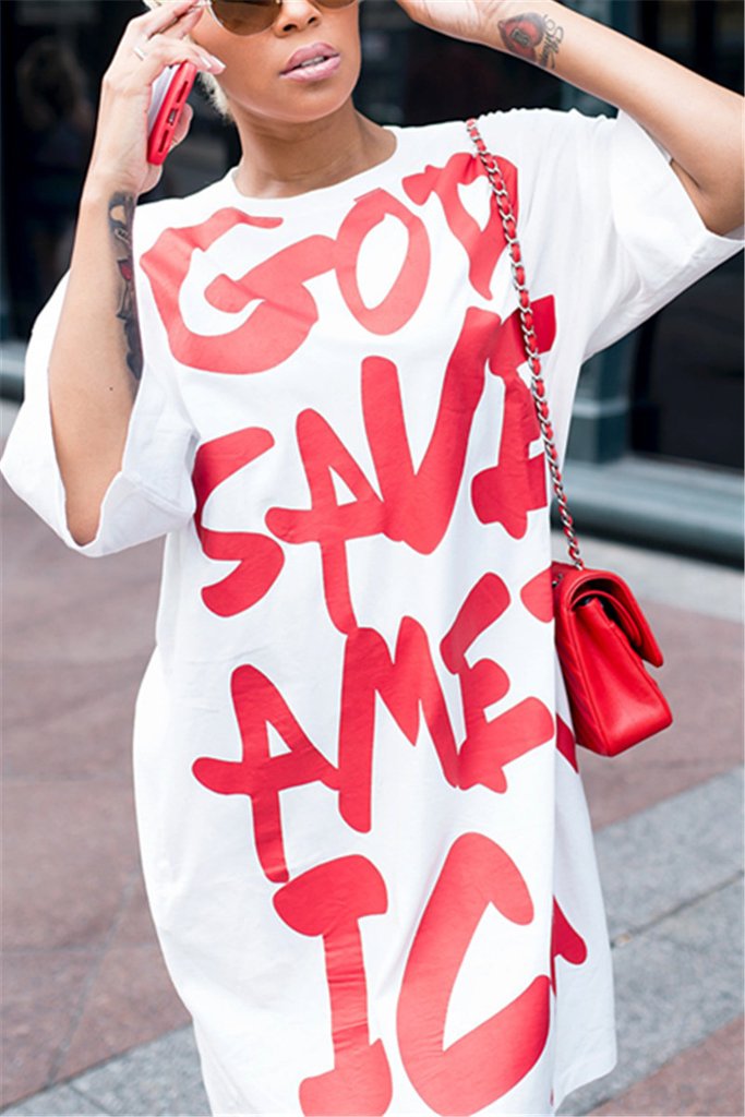 God save america store t shirt dress