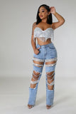 Glammed Diamonds Jean Pant