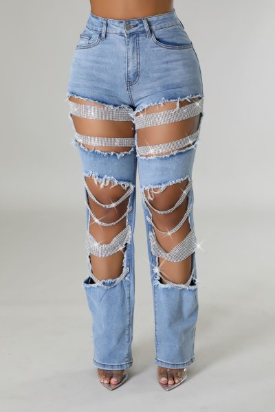 Glammed Diamonds Jean Pant