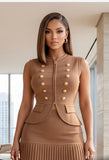Glam control skirt set