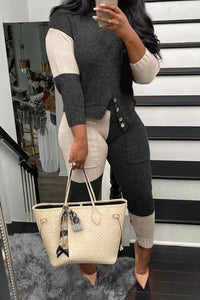 Check the block knit set